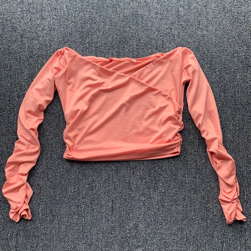 Pink Off the Shoulder Crop top